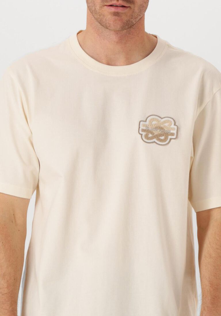 ecru filling pieces t-shirt t-shirt gowtu