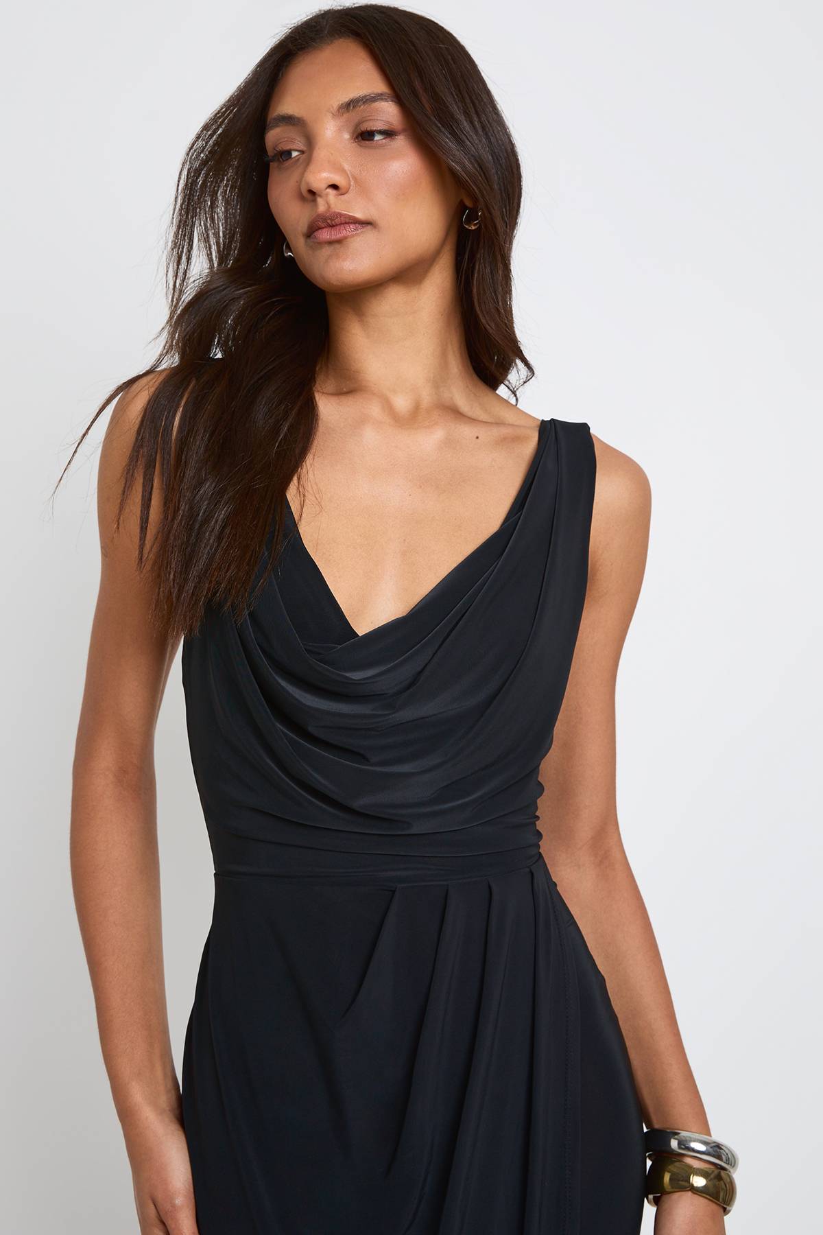 boohoo Robe Maxi Portefeuille Froncée Drapée Tall