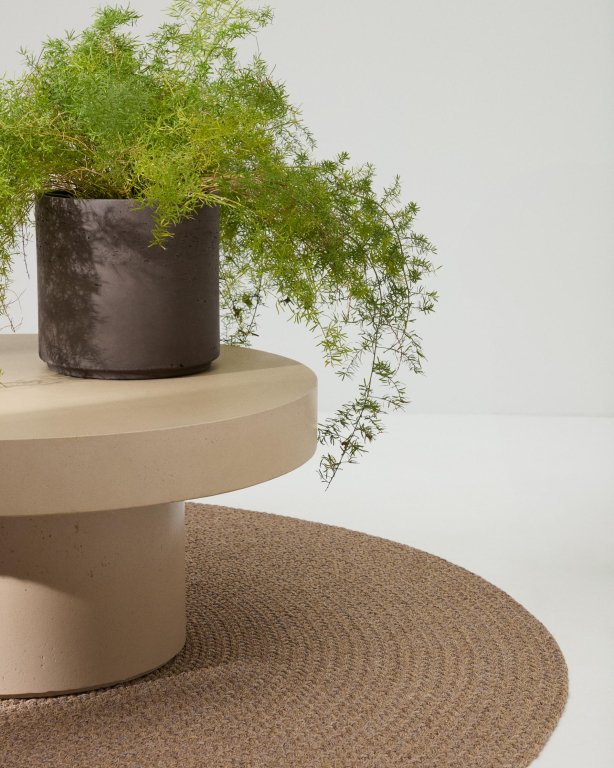 Kave Home Despas vloerkleed Ø150 beige