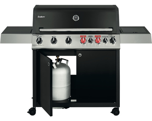 Enders Colorado 6 IK Turbo II 6-pits gasgrill inclusief infraroodbrander, dekselthermometer, gietijzeren rooster