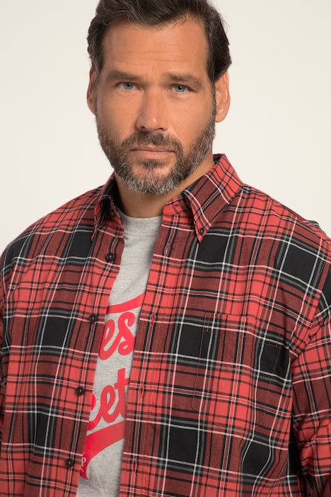 Karohemd, Langarm, Buttondown-Kragen, Modern Fit