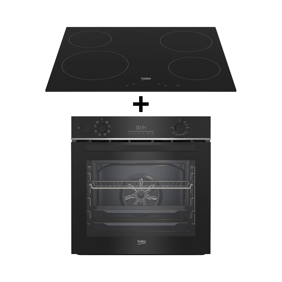 beko BBIS143N0B & HIC 64401 Herdset 230V