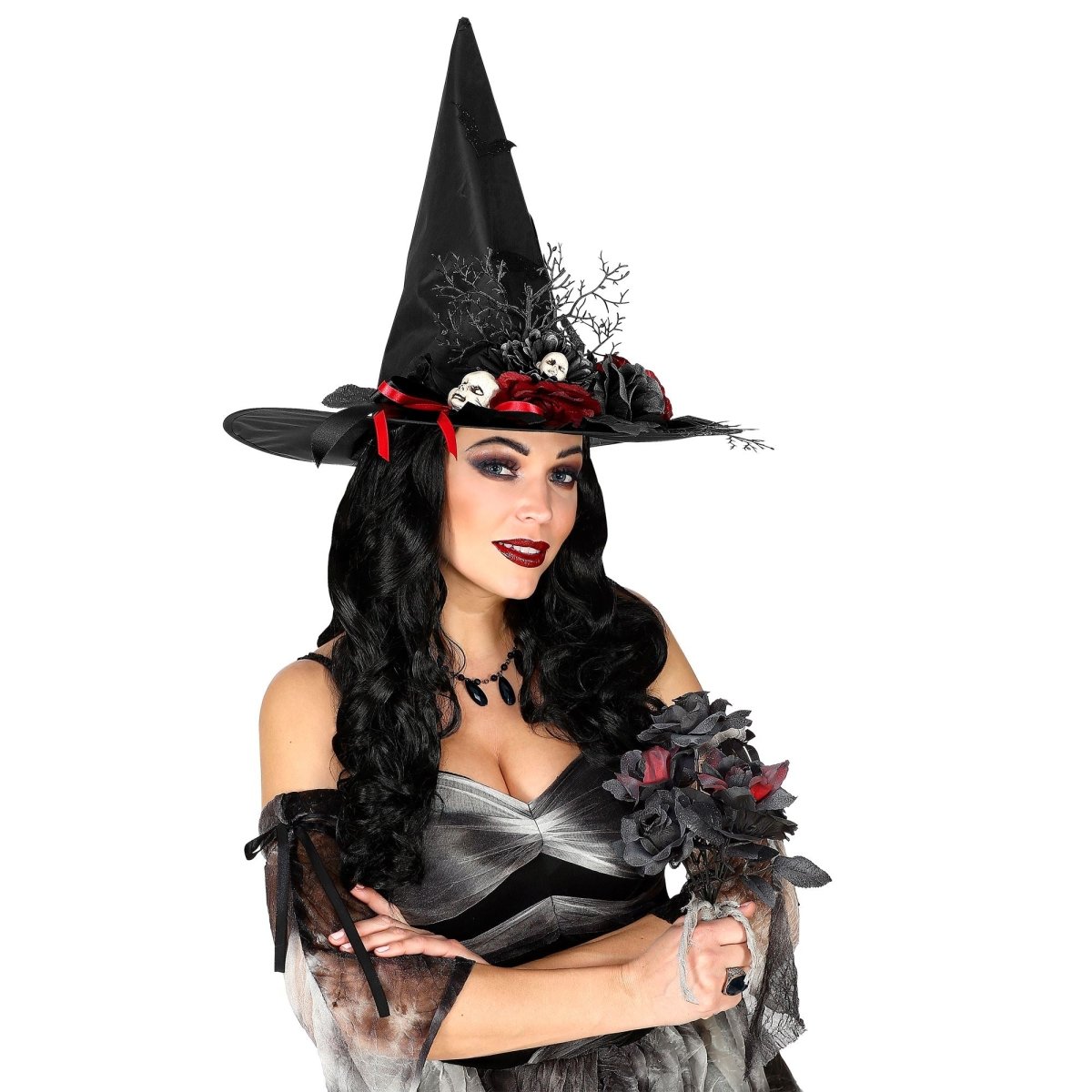 Halloween Nep Bruidboeket Zwart
