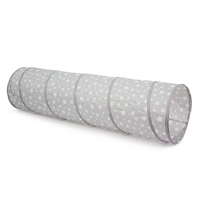 Kids Concept - Star Spieltunnel, Ø 46 x 180 cm, grau