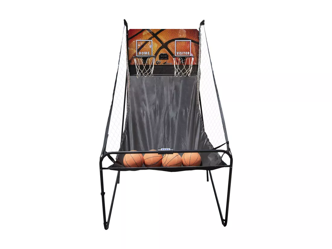 Jeu de basket-ball arcade pliante double panier - HAPPY GARDEN