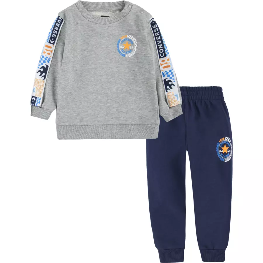 Converse Set Pullover und Sweathose graublau