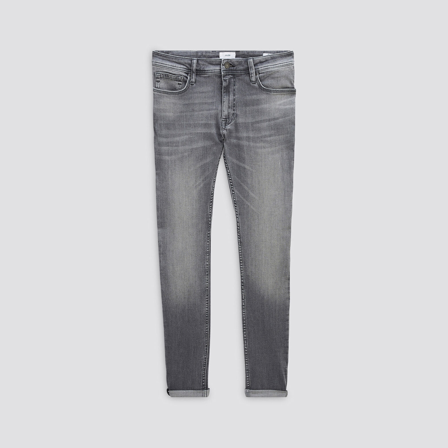 Jean skinny 3 longueurs en polyester recyclé Bleu