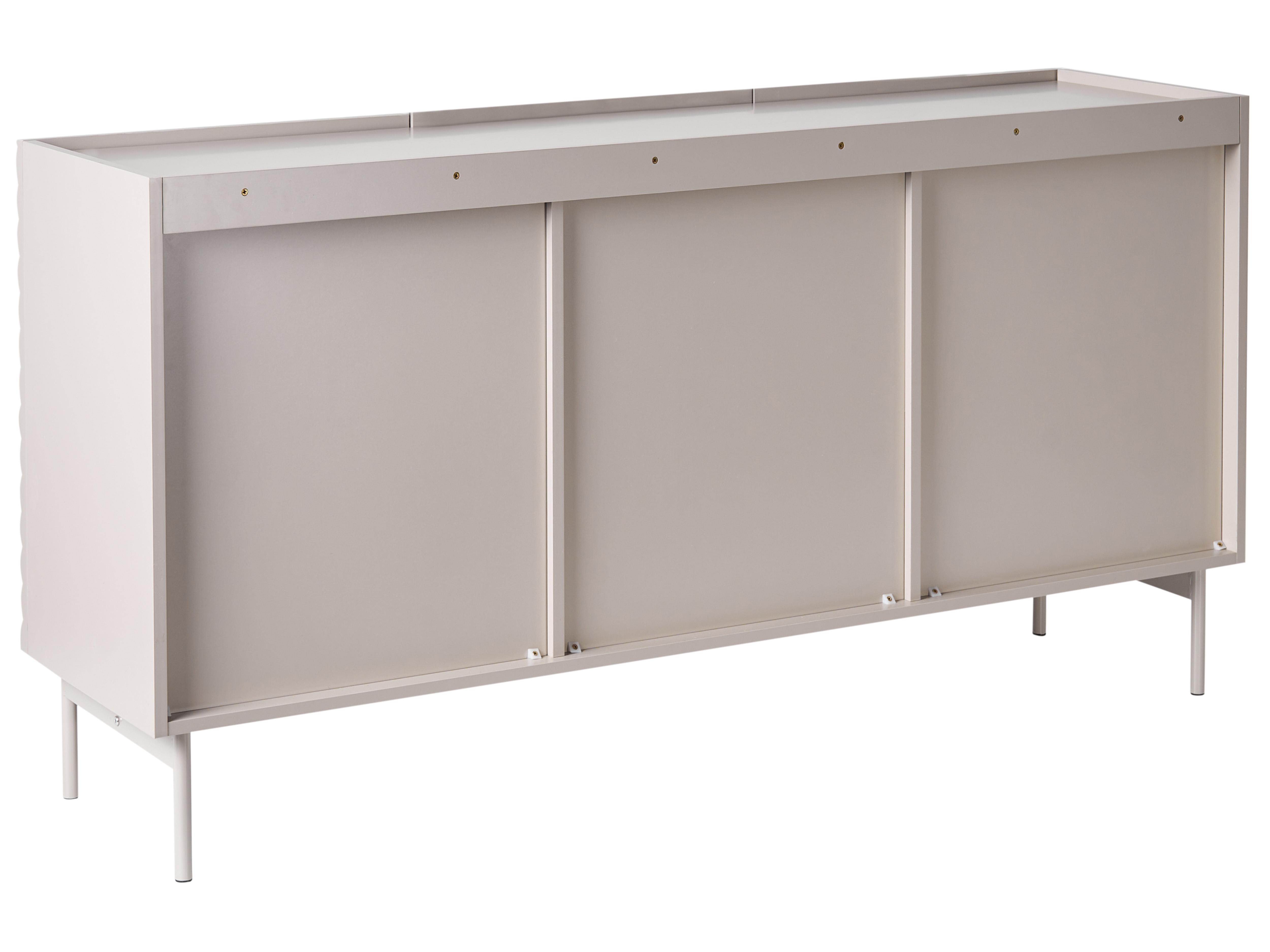 Dressoir met 3 deuren YARAKA Lichtbeige