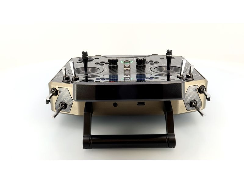 Jeti Fernsteuerung DS-24II Carbon Line Bronze 24 Kanal, Dup Professioneller 24-Kanal-Sender mit Geber auf Rückseite und Carbon-Frontplatte