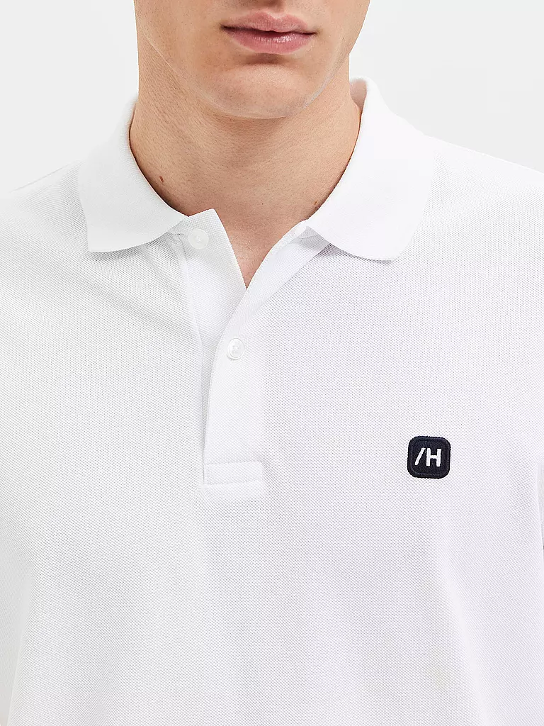 SELECTED Poloshirt SLHDANTE  weiss