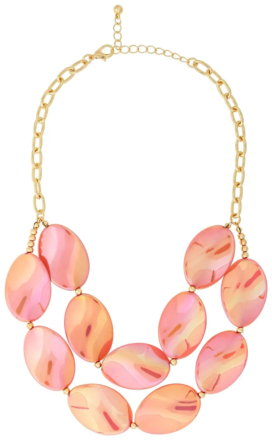 Layering Kette - Peachy Leaves