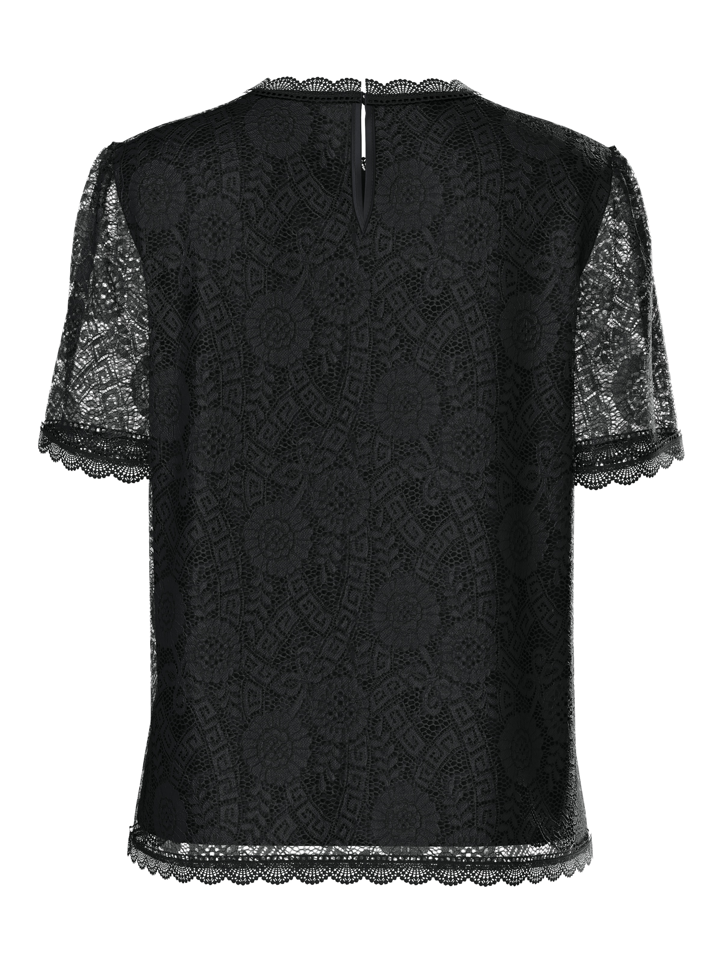 pieces Spitzenshirt »PCOLLINE SS LACE TOP WVN NOOS«