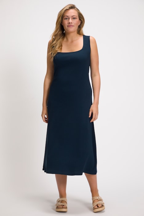 Midikleid, Bolero-Shirt, Carree-Ausschnitt, Biobaumwolle