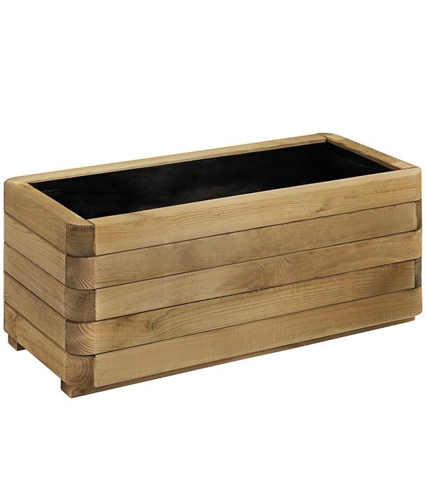 Dehner Holz-Pflanzkasten, ca. B90/H40/T35 cm,