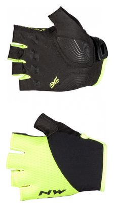 Paire de Gants Courts Northwave Fast Grip Jaune / Noir
