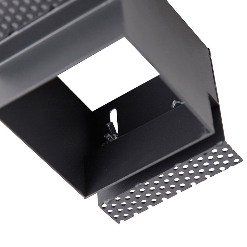 Set van 6 Inbouwspot zwart draai- en kantelbaar Trimless - Oneon Honey
