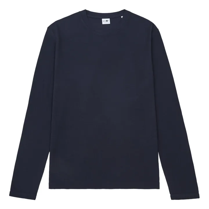 NN. 07 T-shirt Manches Longues Clive 3323 | Bleu marine