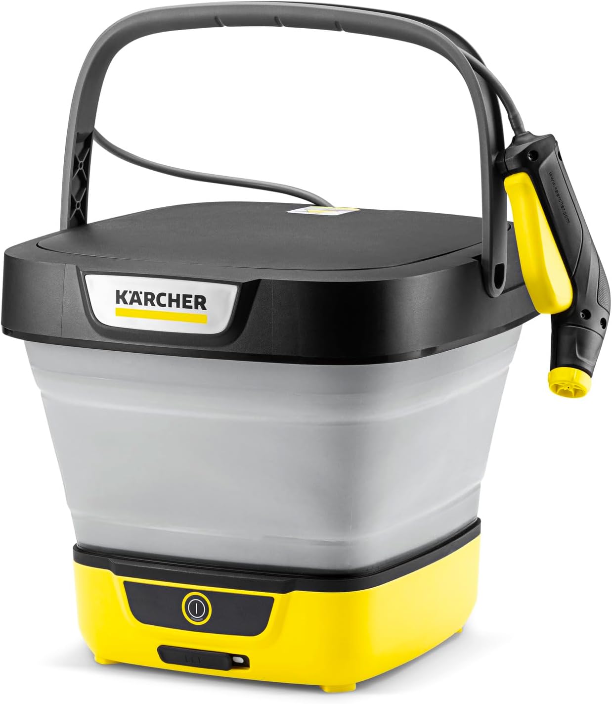Kärcher Druckreiniger OC 3 Foldable, Mobile Reinigung für Fahrrad, Camping und Garten, Niederdruck, Lithium-Ionen-Akku, Faltbarer Wassertank: 8 l, Schlauch: 1,8 m, Flachstrahldüse