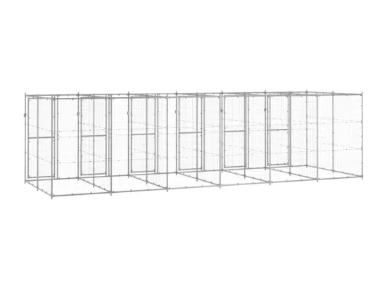Chenil extérieur cage enclos 660 x 220 x 180 cm 02_0000407