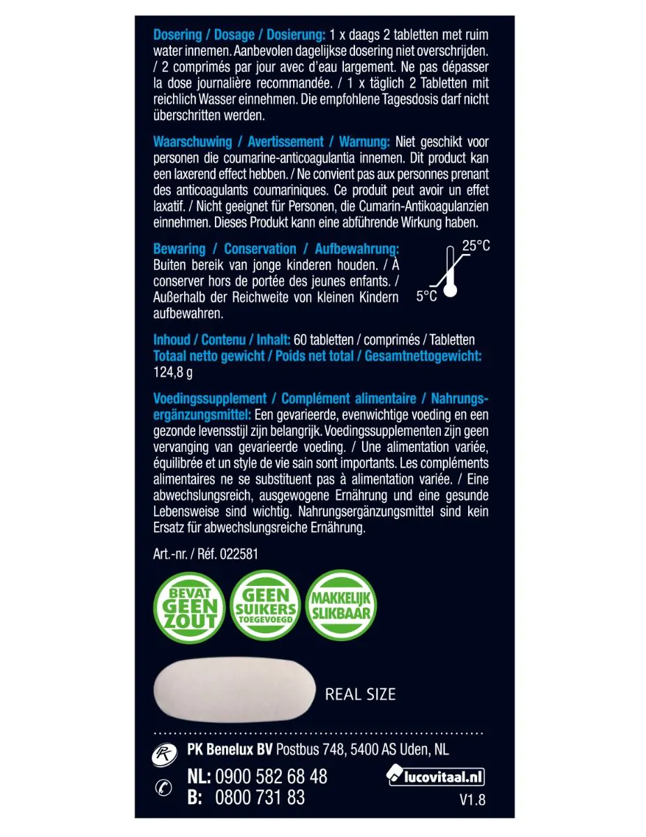 Calcium Magnesium Bot Formule 60 tabletten