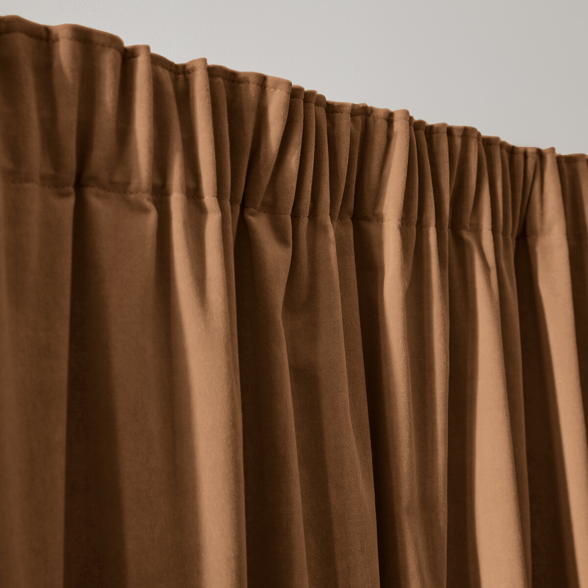 LA REDOUTE INTERIEURS<br>Cortina de veludo com debrum franzido, Veludo