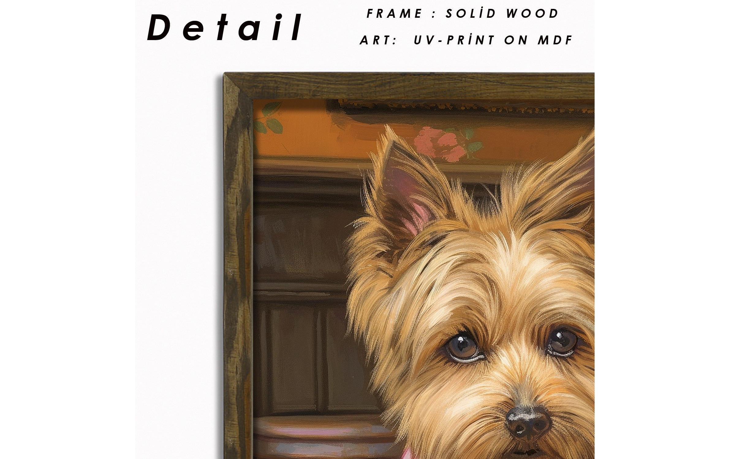 Bild Yorkshire Terrier 35 x 47 cmDekorative Wandmalerei