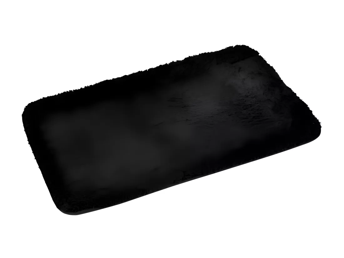 Tapis de Bain 50 x 80 cm Softness Noir - Microfibre