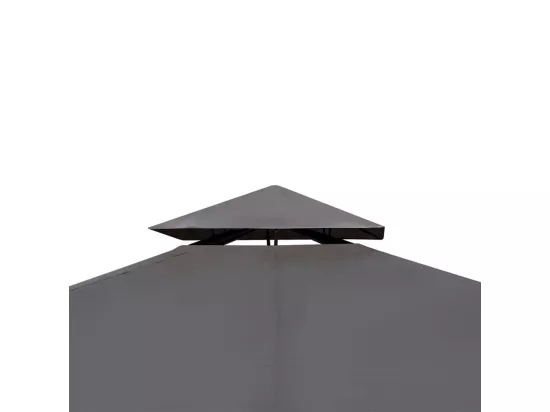Tonnelle avec toit 3x4 m Gris foncé