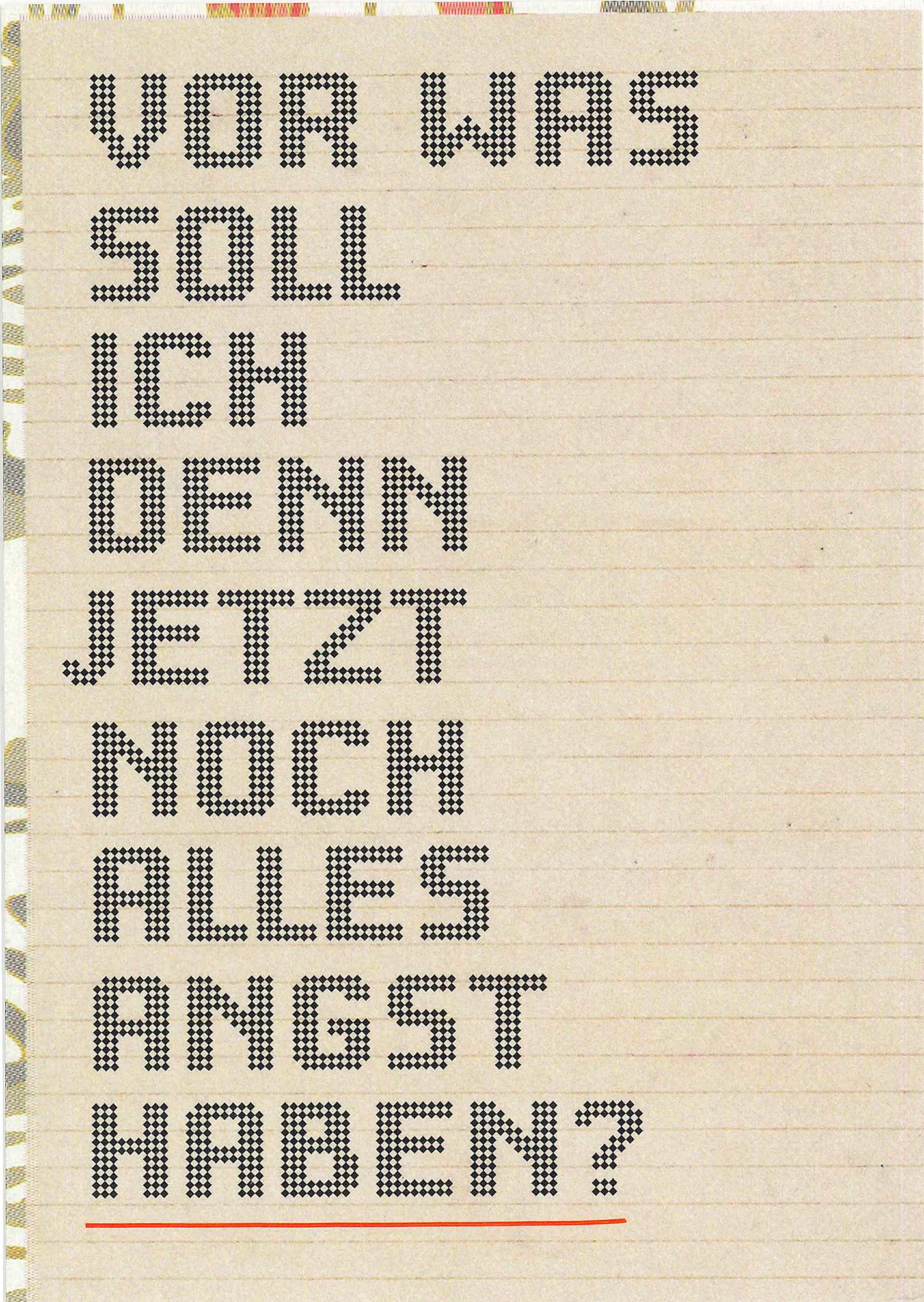 Postkarte 'Angst' günstig bestellen