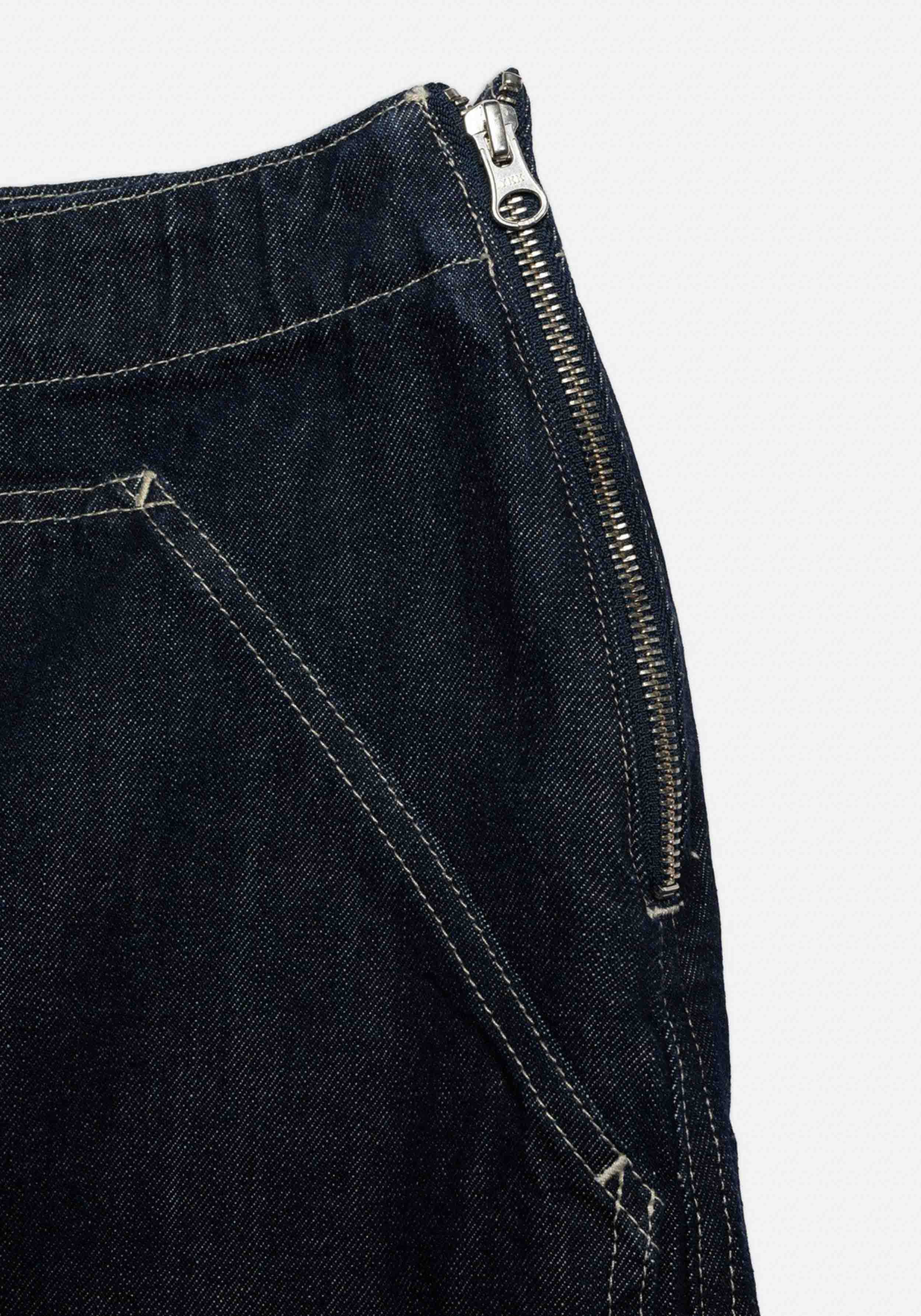 Nudie Jeans Jeansrock Elvy Workwear Denim Skirt Dark Blue