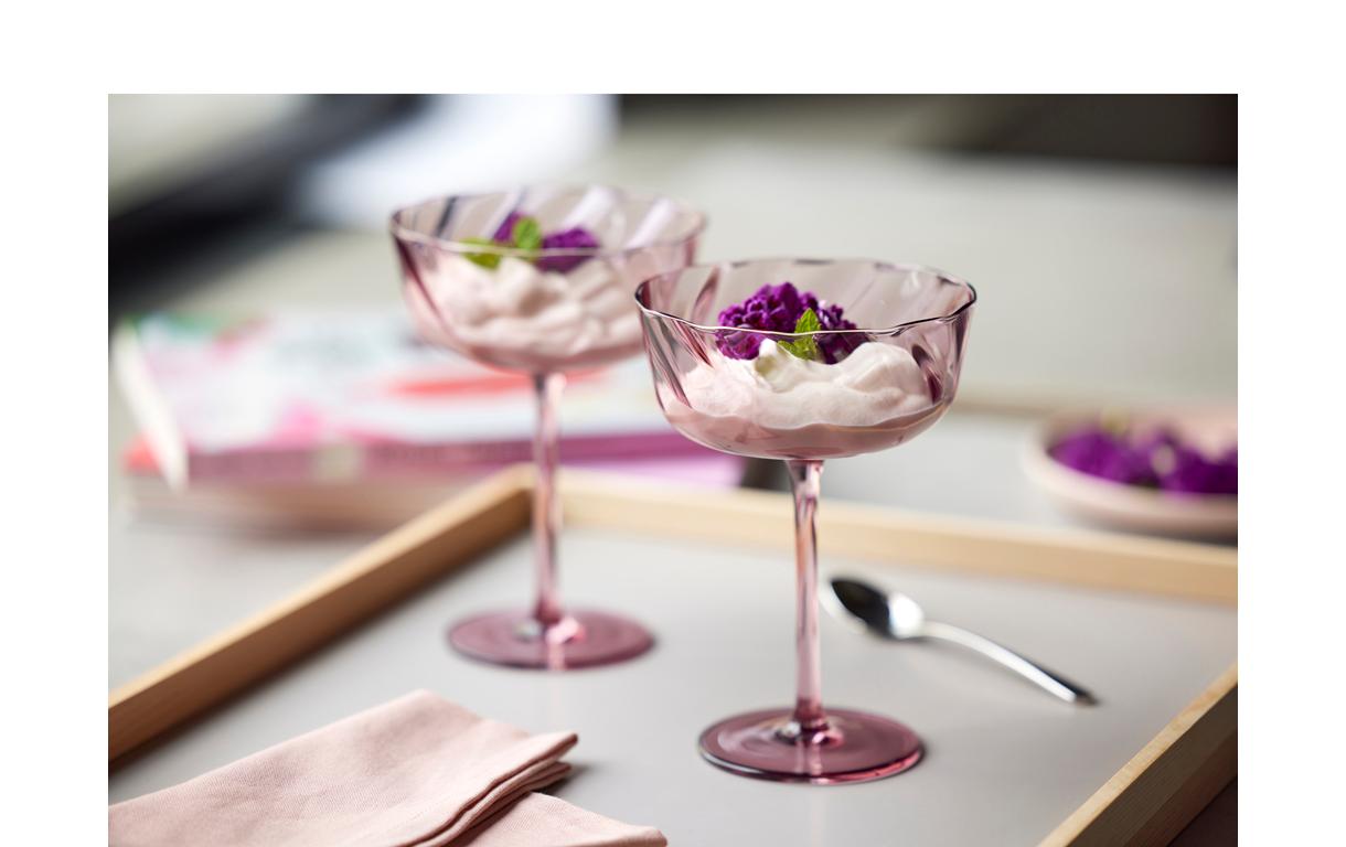 Champagnerglas Vienna Lila, 4 Stück, 30 clElegantes Champagnergläser Set