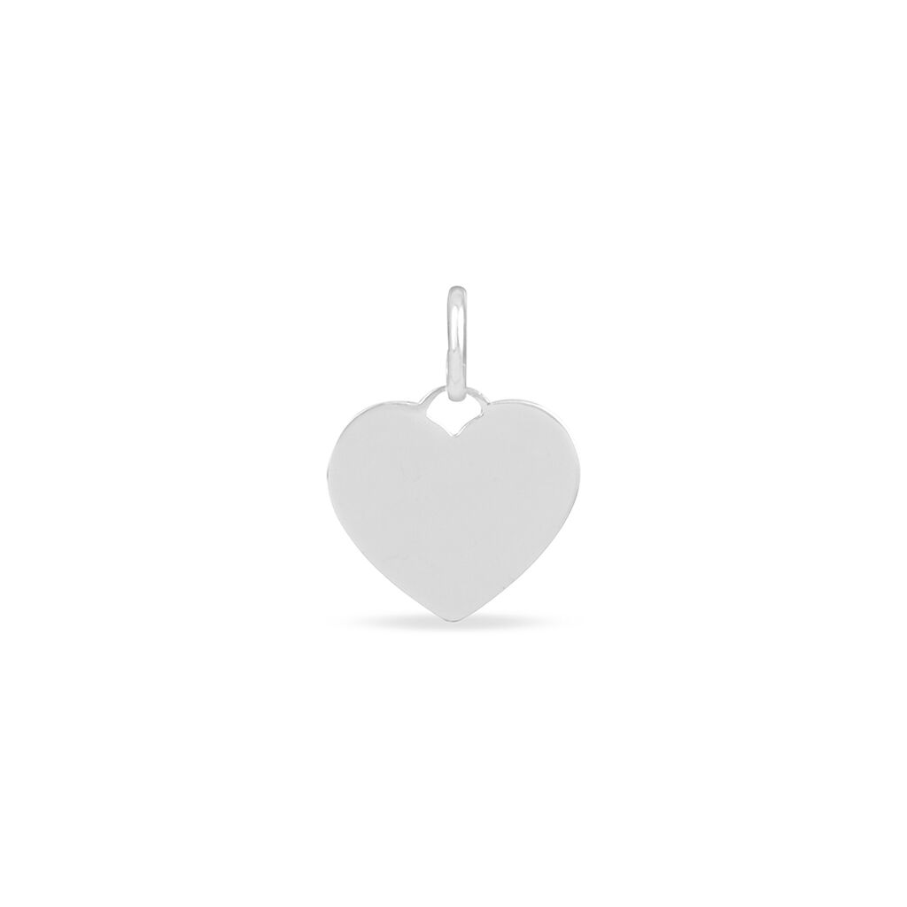 Pendentif Ange Coeur Or Blanc