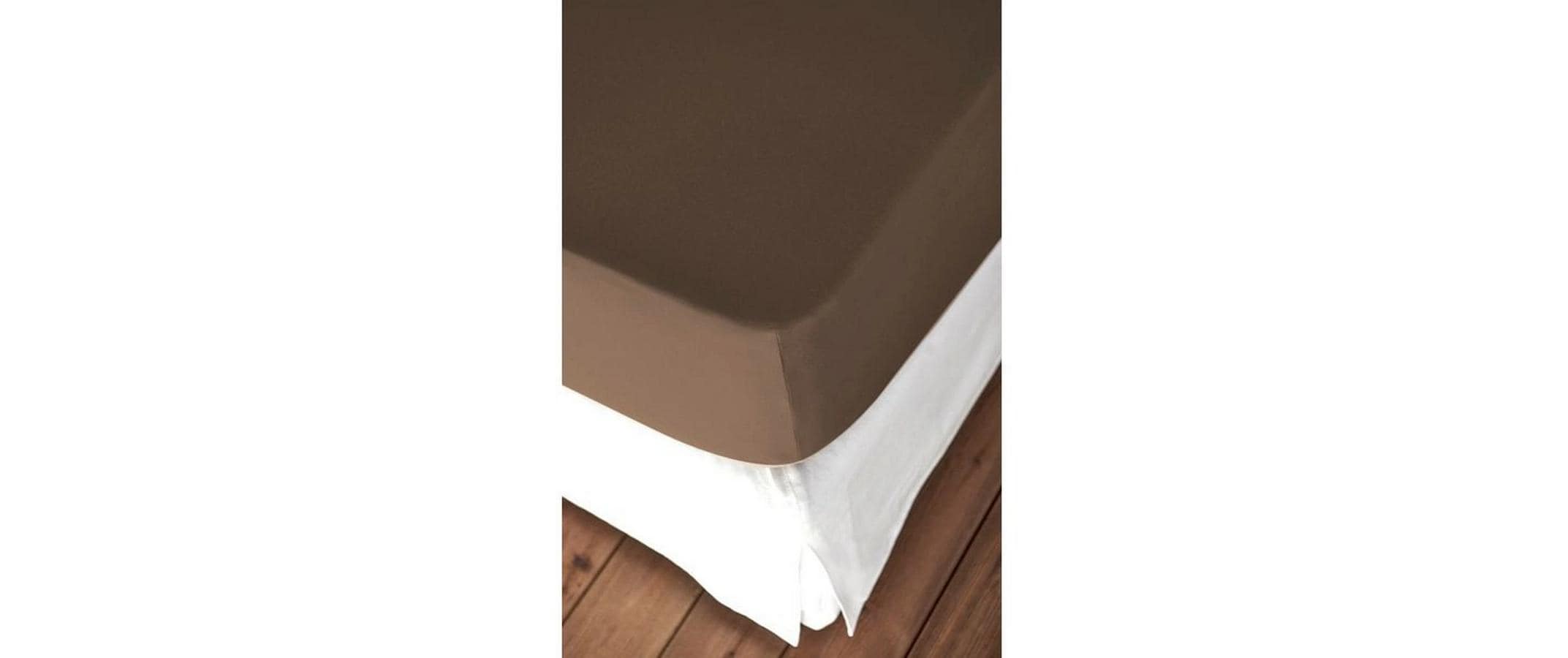 Fixleintuch Boxspring Feinjersey, 140-160 x 200 cm,AschbraunBettbezug aus Baumwolle und Elasthan