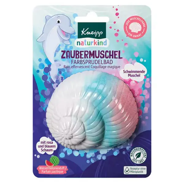 Kneipp Naturkind Banho Efervescente Mágico Concha do Mar Melancia 85g