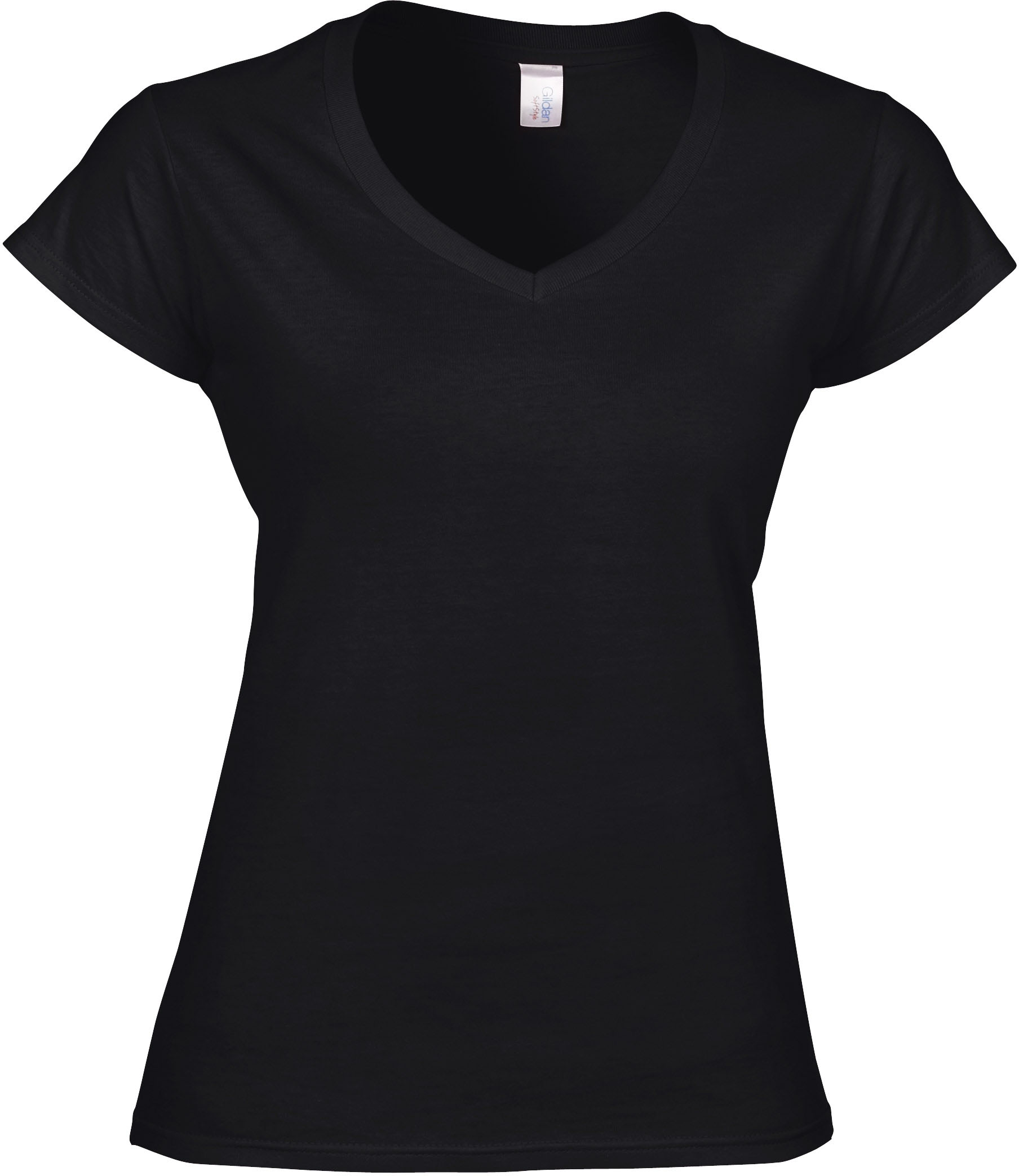 Gildan GI64V00L - T-shirt Femme Col V en Coton Doux