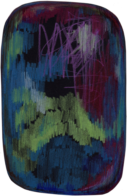 Moooi Carpets Scribble vloerkleed 200x300 polyamide Black Green Blue