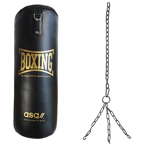 ASG boksesæk+handsker 60 cm 11 kg - guld