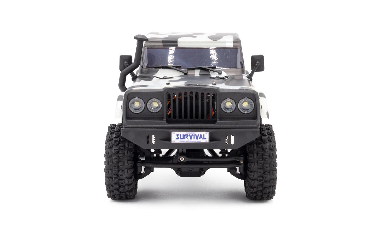 Scale Crawler CRX18 Pick-up 4WD Weiss, RTR, 1:18<br>Kleiner Rock Crawler im RTR Set