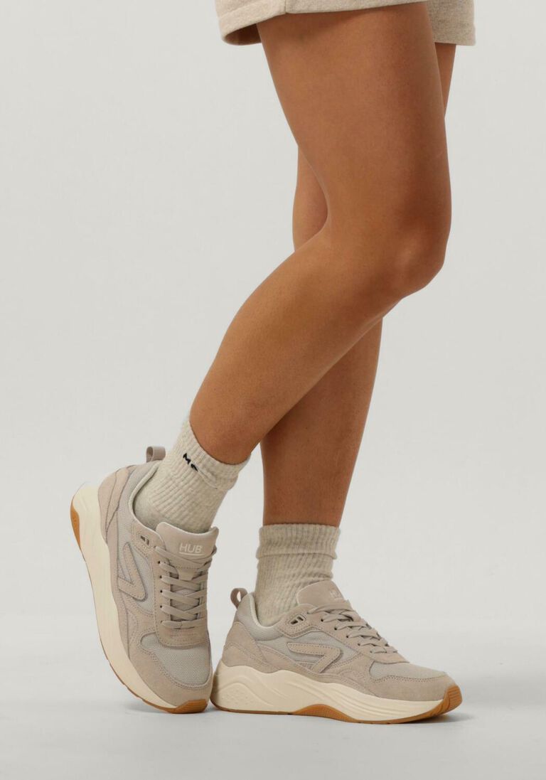 HUB beige hub lage sneakers glide-z