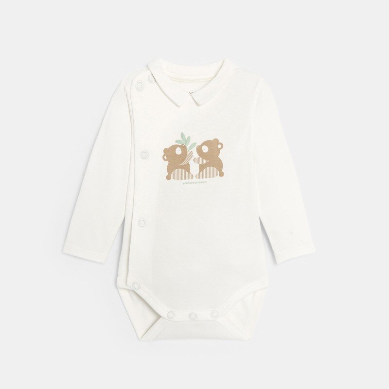 Veste matelassée et pantalon réversibles avec body blanc bébé mixte Blanc
