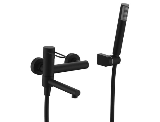 IMEX - Mitigeur de baignoire Ensemble bain douche noir mat - suecia