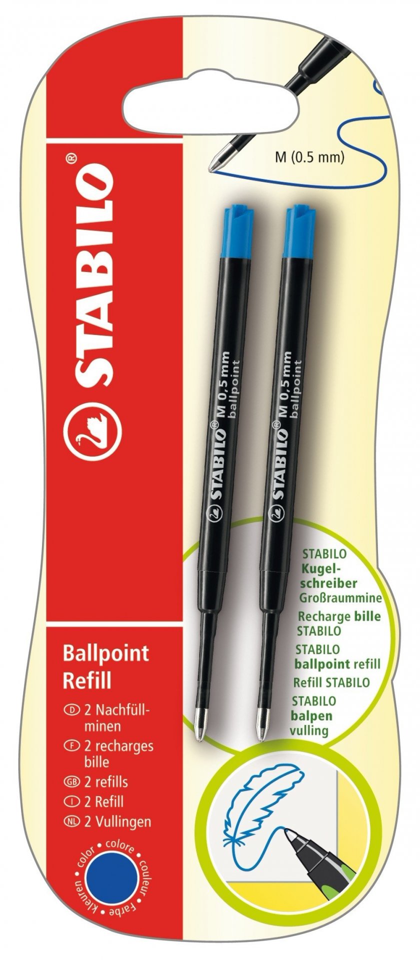 Stabilo Kugelschreiberminen G2 für Pointball, Set
