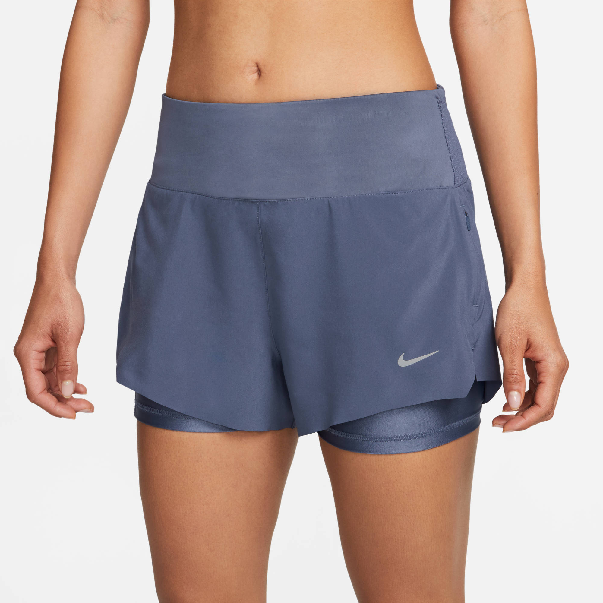 Nike W NK Run DF MR 3IN 2N1 Short