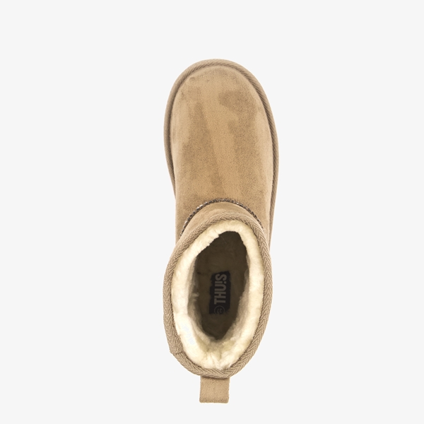 Thu!s hoge dames pantoffels beige