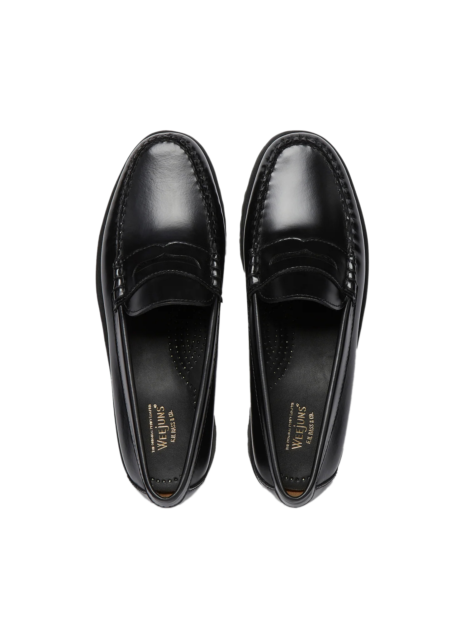 90S PENNY - Mocassins en cuir | Noir