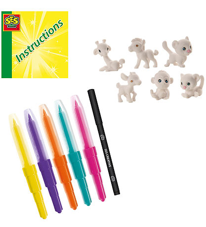 SES Creative Kreatives Spielset - Pustestifte - Safari