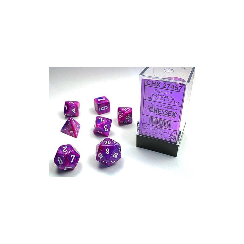 7 dés * festive * VIOLET