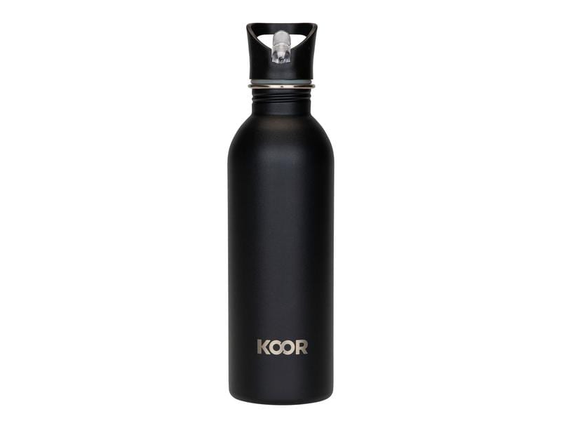 KOOR Trinkflasche Nero Sport 1 L Einwandige Trinkflasche