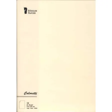 Rössler Coloretti Briefbogen 10 Blatt creme Din A4 80g