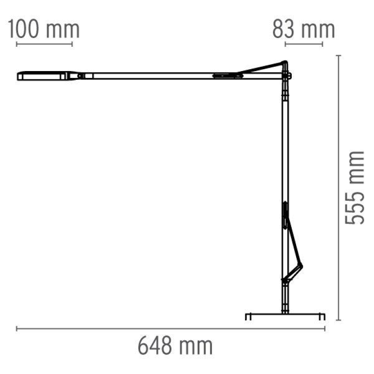 Flos Kelvin bureaulamp LED grijs